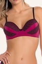 Miorre Push-Up Padded Lace Bra Set  - FUCHIA