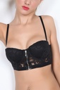 Miorre Push-Up Padded Leopard Pattern Viscose Bra Set  - BLACK