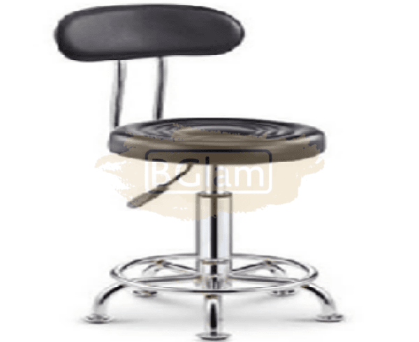 Beauty Salon Hydraulic Swivel Stool with Backrest