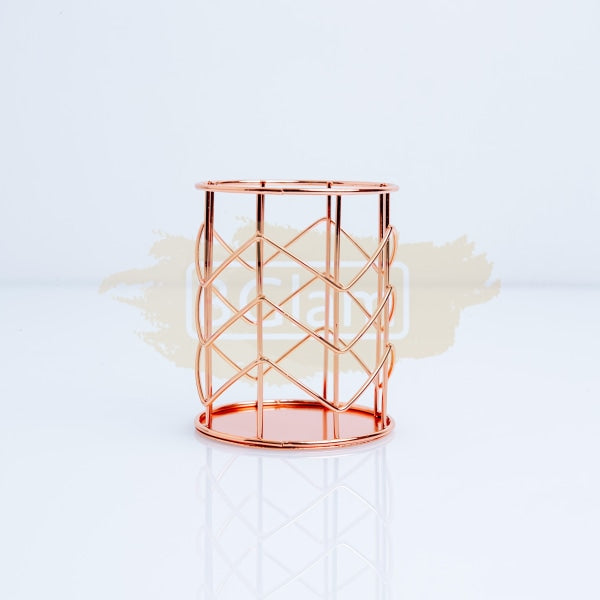 Brush Holder Round - Rose Gold