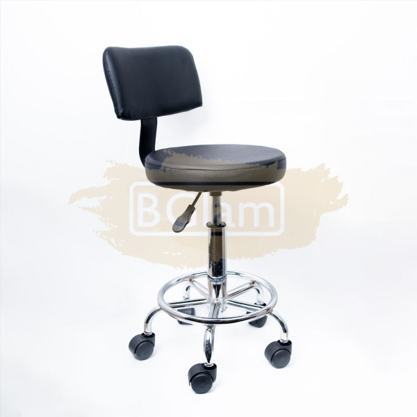 Armless Task Chair on wheels F-15 - Black