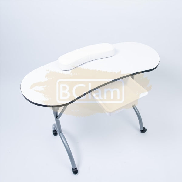 Foldable Manicure Station with Carry bag - White MT-005
