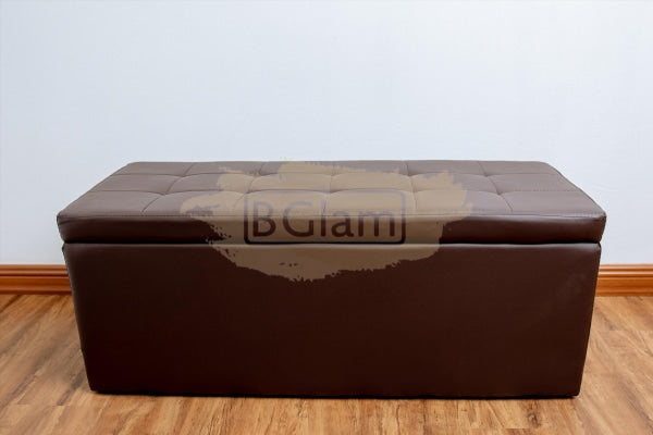 Ottoman with storage - Dark Brown