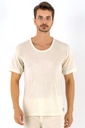 Safyun T-shirt en laine à manches courtes - CRÈME