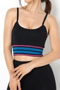 Soutien-gorge de sport à rayures Gigotto Energy - NOIR