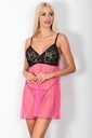 Phevos Lace Detailed 2 Nightgown Set  - PINK