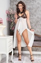 Chemise de nuit transparente Miorre - BLANC