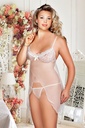 Mini nuisette de nuit grande taille Miorre - ECRU