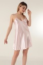 Miorre Thin Strap Mini Satin Nightgown K. SALMON