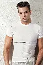 Miorre Modal Stretch V-Neck Short Sleeve Undershirt  - WHITE