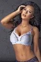 Soutien-gorge minimiseur sans armatures en dentelle Miorre - BLANC