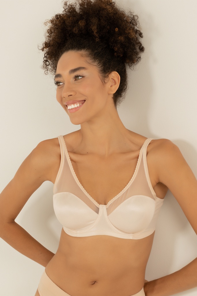 Soutien-gorge minimiseur sans armatures en tulle Miorre - SKIN
