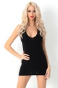 Miorre Piping Detailed Super Mini Dress  - BLACK
