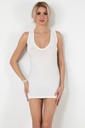Robe mini mi-longue à détails passepoilés Miorre - BLANC