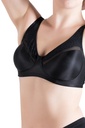 Ensemble soutien-gorge porte-jarretelles en dentelle push-up Miorre 4 pièces - NOIR