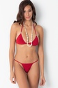 Miorre Stone Detailed Fancy Unfilled Underwear Set  - RED