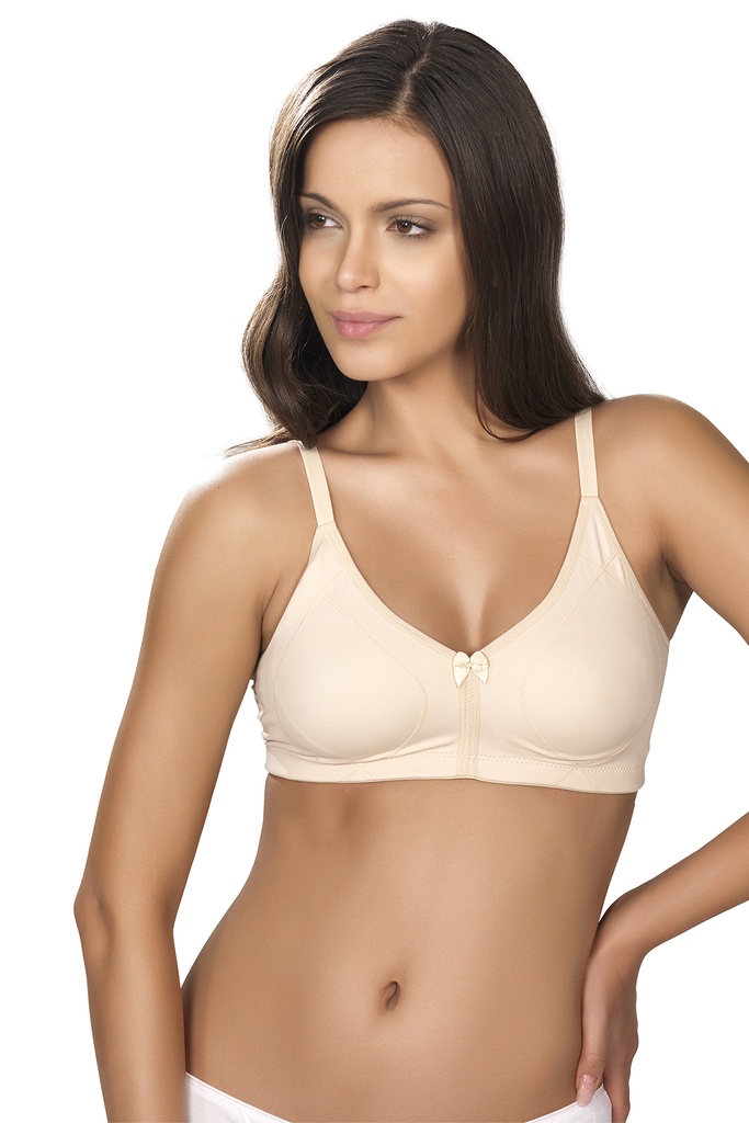Miorre Underwire Coverless 100% Cotton Minimizer Contouring Bra  - SKIN