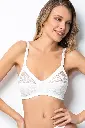Miorre Unfilled Hollow Lace Strap Bra Set  - ECRU
