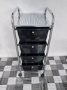 4-Drawers Storage Rolling Cart | Black