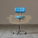 Beauty Salon Hydraulic Swivel Stool with Backrest M-511-512 Blue