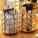 Crystal Brush Holder Round