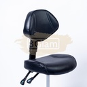 Armless Task Chair on wheels F-11 - Black