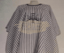 Hair Salon Cape Black & White Stripe
