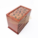 Jewelry Organizer with 5 Drawers - Brown