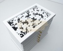 Jewelry Organizer with 5 Drawers - White