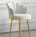 Modern Classic Luxury Comfortable Shell Velvet Accent Chair - Grey