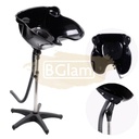Portable Height Adjustable Deep Shampoo Bowl - Black