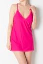 Chemise de nuit fantaisie à passepoils Miorre Eudora - N.FUCHIA