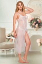 Chemise de nuit longue grande taille Miorre - ECRU