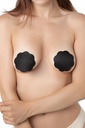 Coussinet adhésif rond en silicone transparent pour dissimuler les mamelons Miorre - NOIR