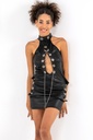 Costume en cuir rouge Miorre - NOIR