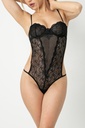 Nuisette en dentelle à armatures Miorre Belinda - NOIRS